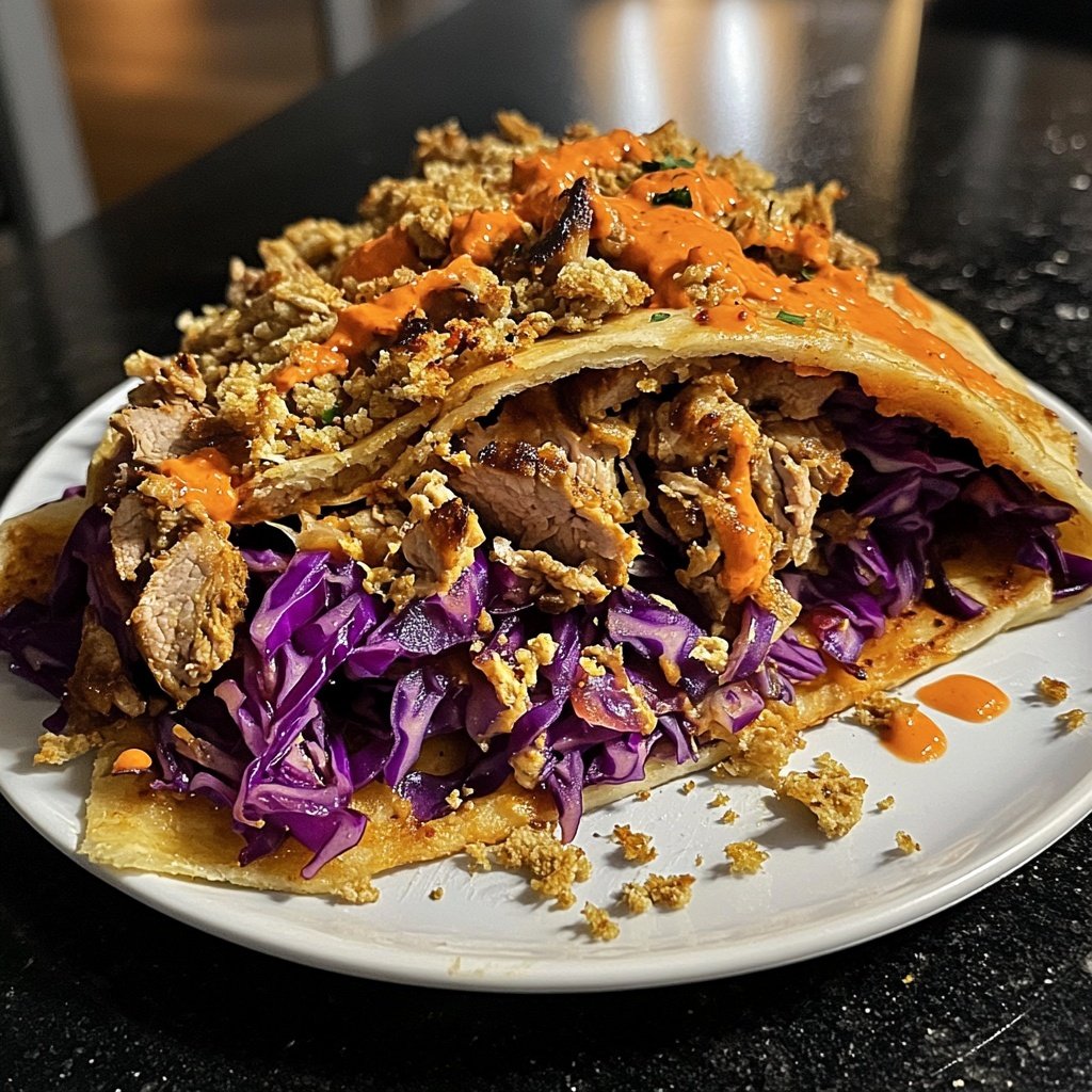 Döner mit Rotkohl