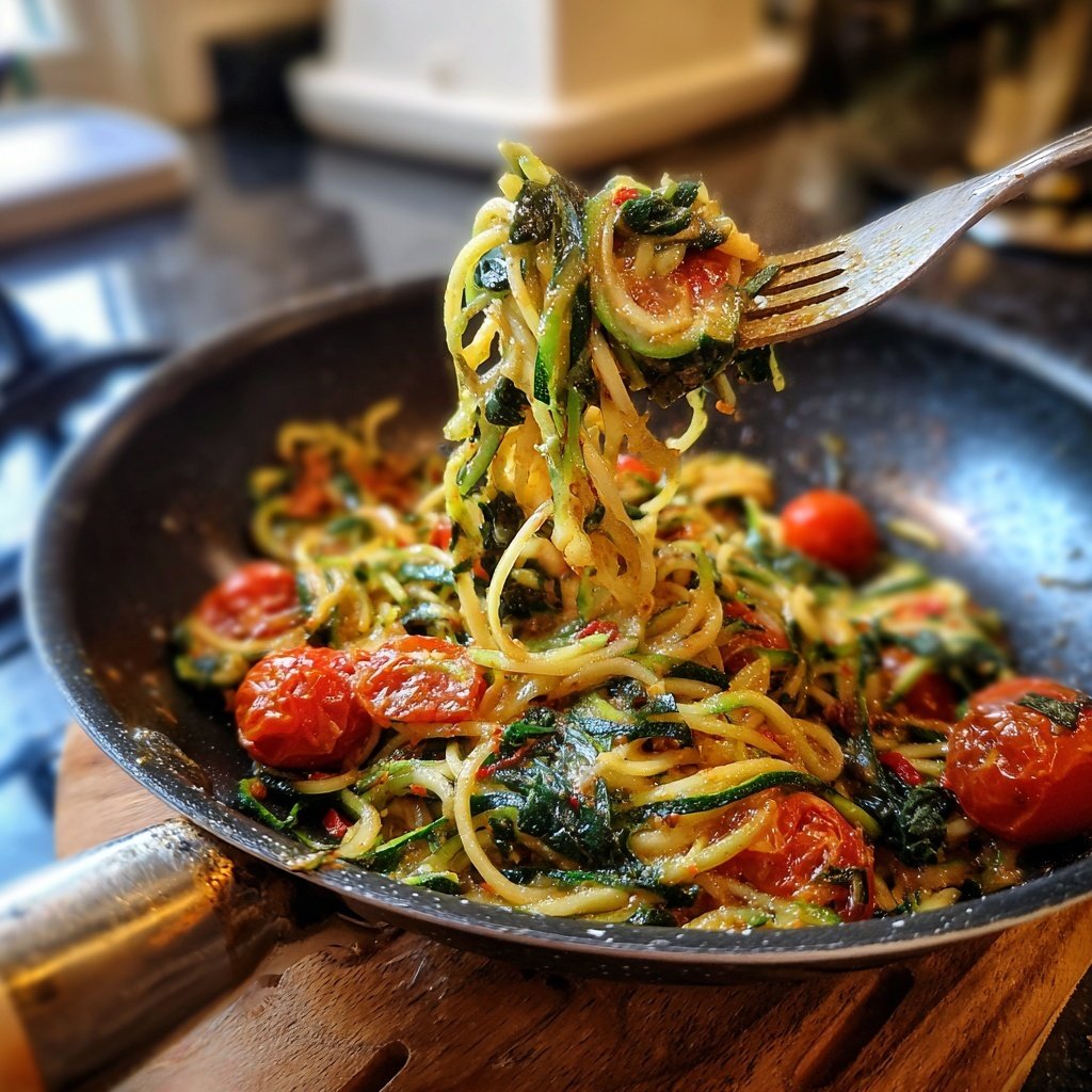 Kalorienarme Nudelpfanne