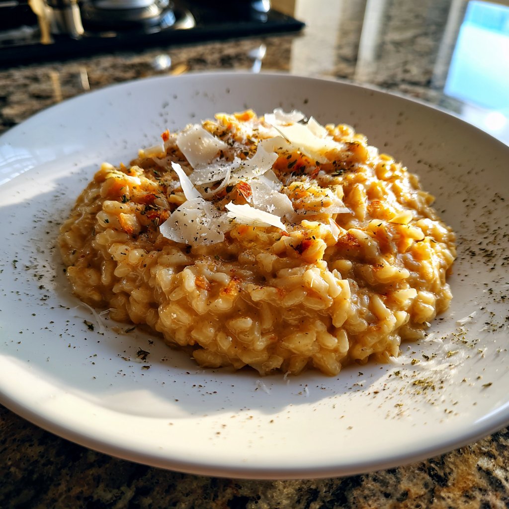 Risotto mit Champagner und Parmesan