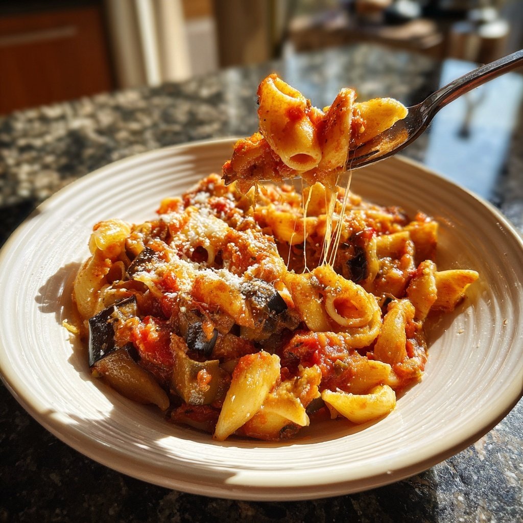 Internationale Küche Italienische Pasta alla Norma