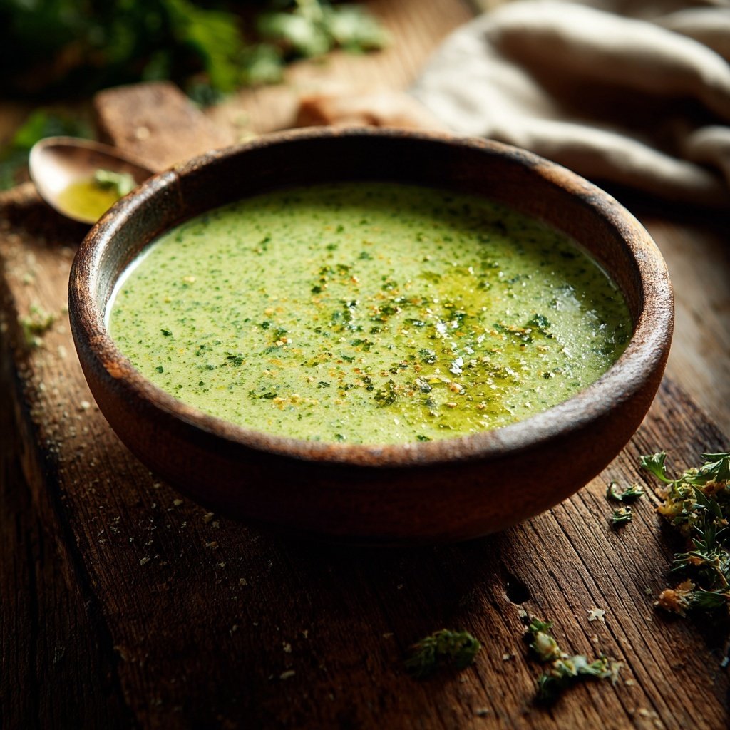 Brokkoli Suppe Mit Kräuteröl