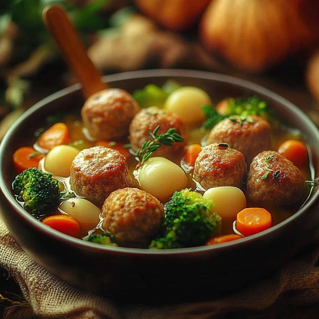 Eintopftraum Mini-Frikadellen in Gemüse
