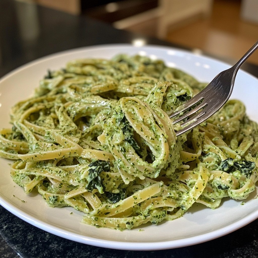 Green Goddess Pasta – mit Spinat und Grünkohl
