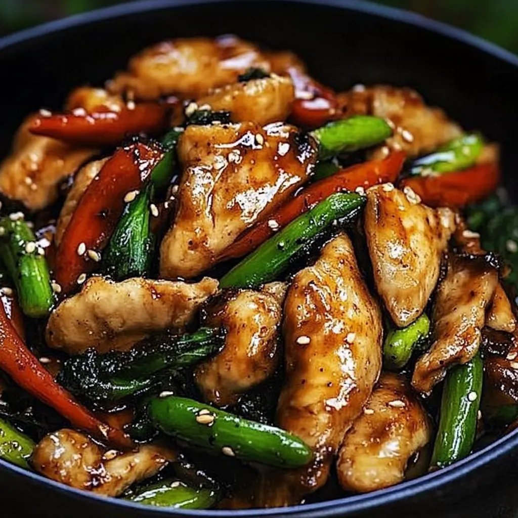 Feuerwerks Hähnchen Pfannengericht