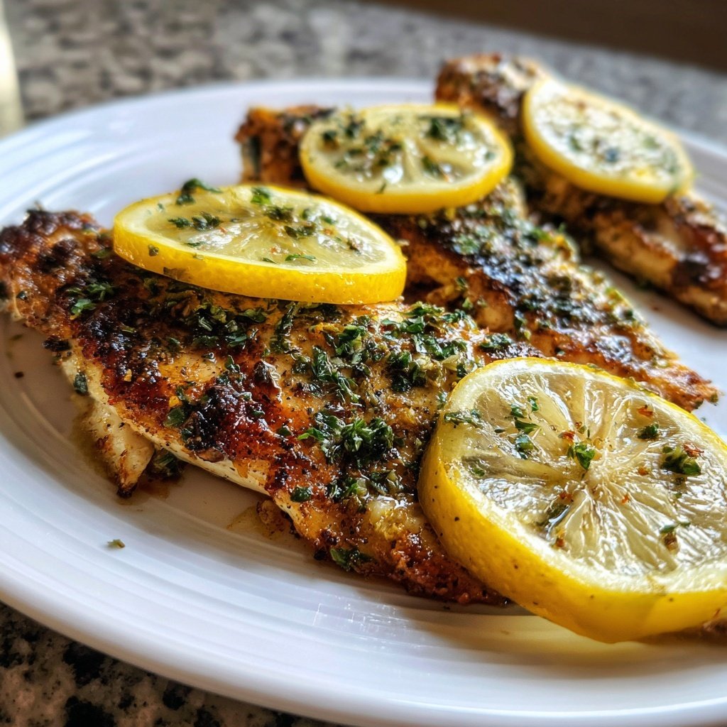 Gesund & Leicht Zitronen-Gegrillter Fisch