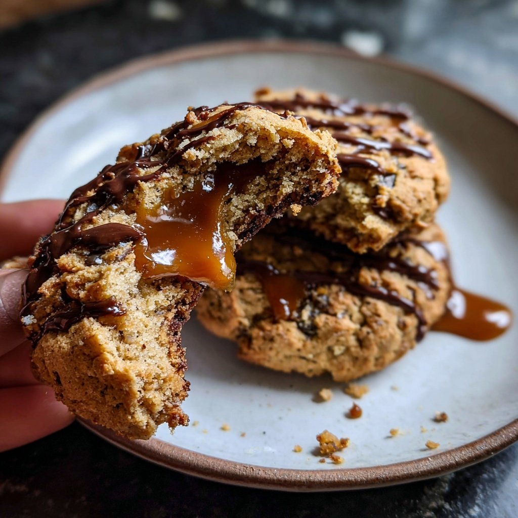 Cookies mit Salzkaramell