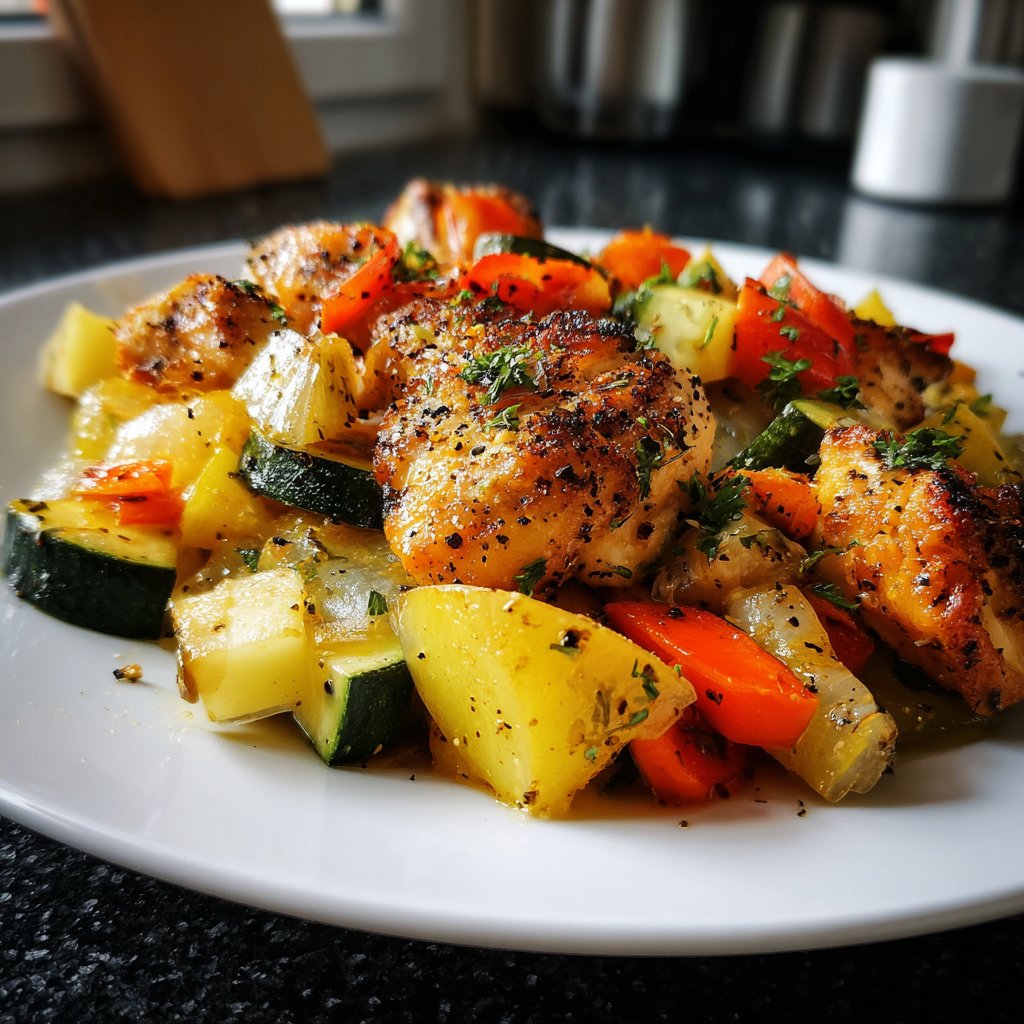 Kalorienarmes Hähnchen Mit Gemüse